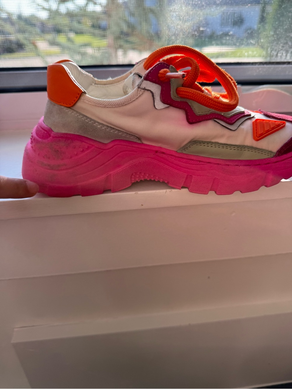 Dolce & Gabbana Kids Pink, Orange & Cream Chunky Sneakers - Picture 6 of 11